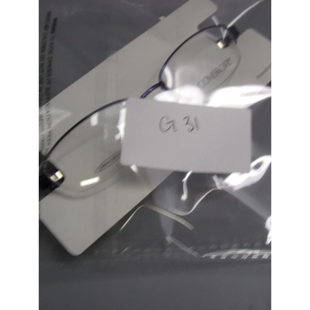 COVERGIRL CG502‎ Eyeglasses 51 17 135 Rimless Blue Spring Hinge Designed in USA